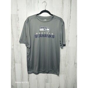 NFL Team Apparel TX3 Cool Large Gray Seattle Seahawks Tee